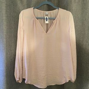 Textured, Light Pink Blouse
